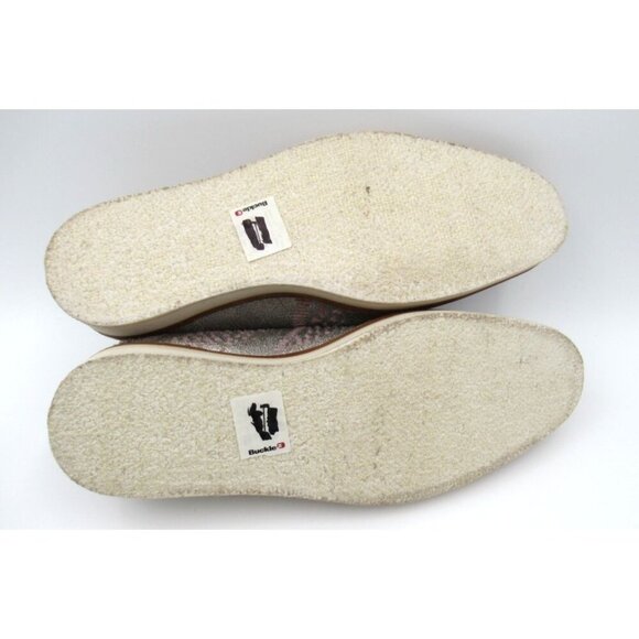 Free People Metallic Silver Pink Snake Print Slip On Loafers Woman's Size EU 41 - Picture 7 of 7